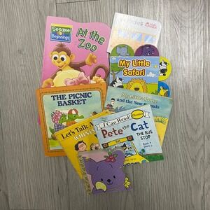 Kids Book Lot Pete the Cat My Little Pony Sesame Street Vintage Board Books 7pc